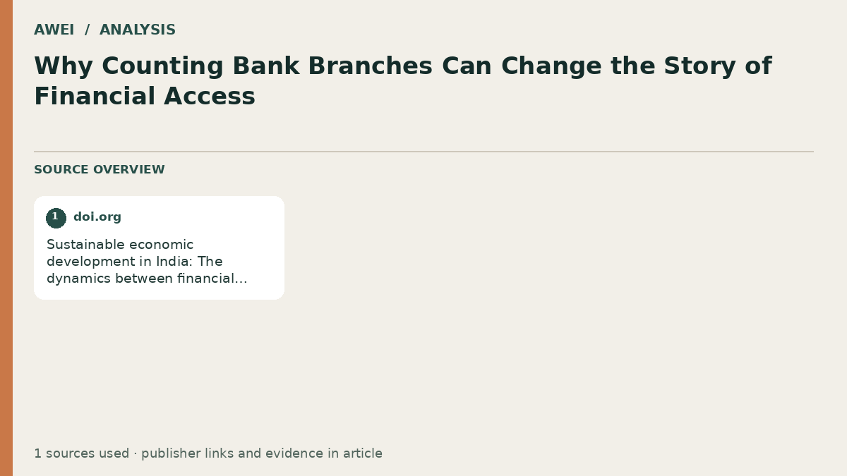 Source overview for Why Counting Bank Branches Can Change the Story of Financial Access